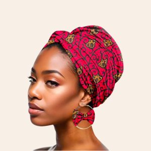 ~Duplex Printing Batik Headscarf Earrings
