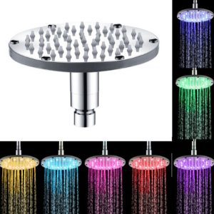 Colorful 7 Colors Change LED Shower Head Bathroom Shine Water Faucet