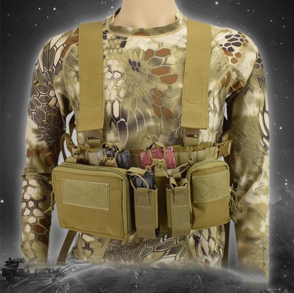 Outdoor Military Fan Tactical Bellyband Multifunctional Tactical Vest