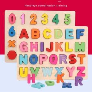 Wooden Puzzle Shape Alphabet Learning Puzzle Toy